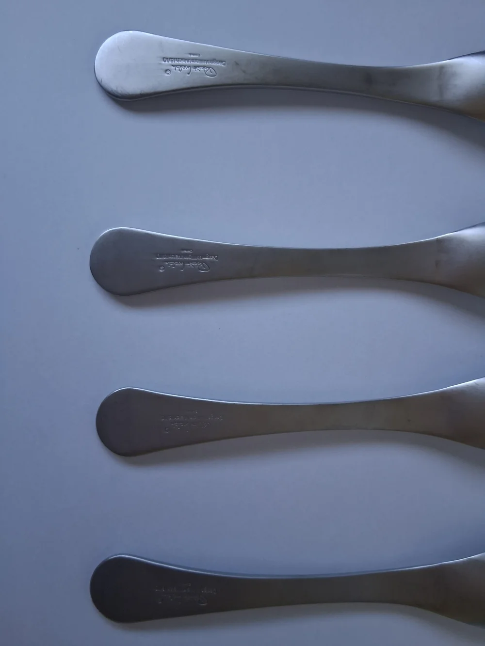 Robert Welch PENDULUM pattern 18/10 Stainlees Steel Set Of 4 Soup Spoons